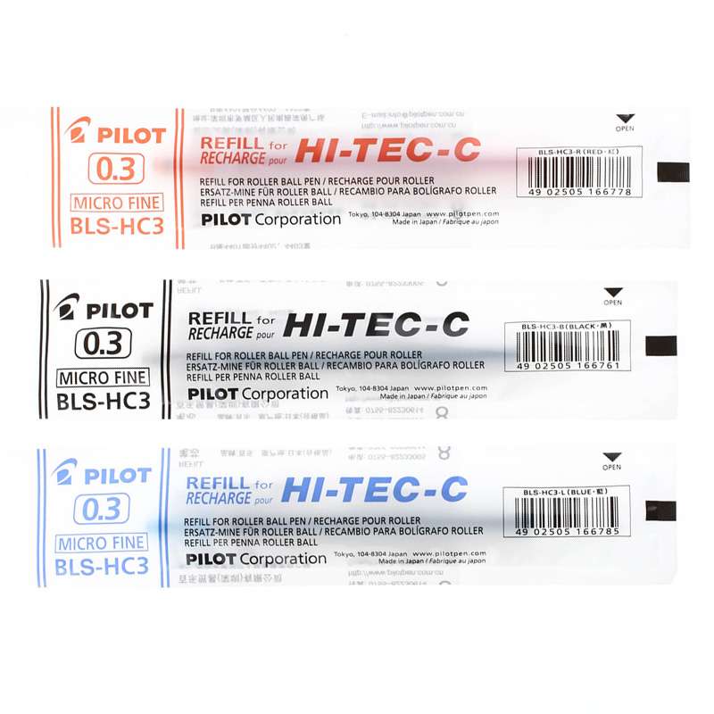 日本PILOT百乐BLS-HC3中性笔芯0.3mm水笔芯/适用于BLLH-20C3