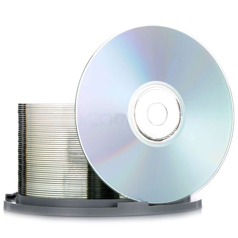麦克赛尔CD-R光盘 48速刻录盘 700M 银盘 50片/桶