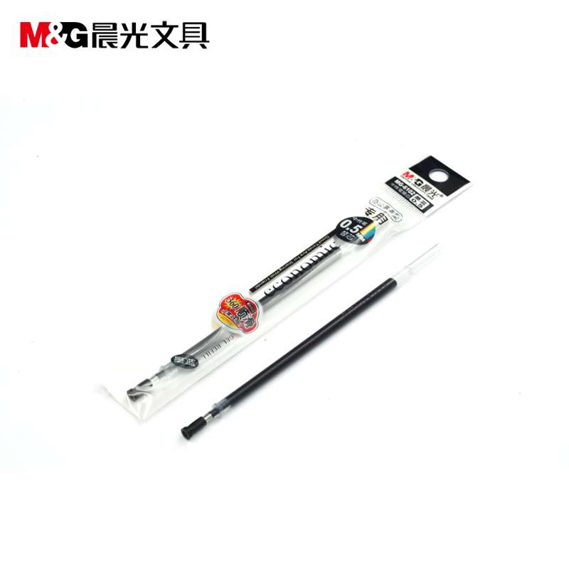 晨光文具 中性笔芯 MG-6102水笔芯0.5mm 签字笔芯 子弹头