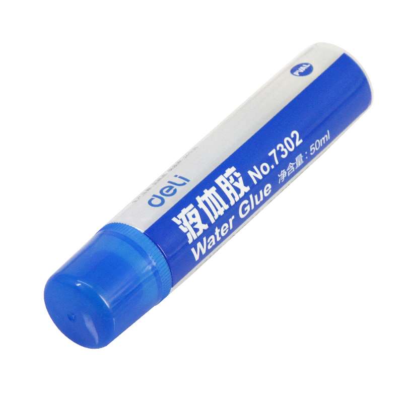 得力deli7302液体胶水 办公学生胶水 手工制作 透明胶水 10支装