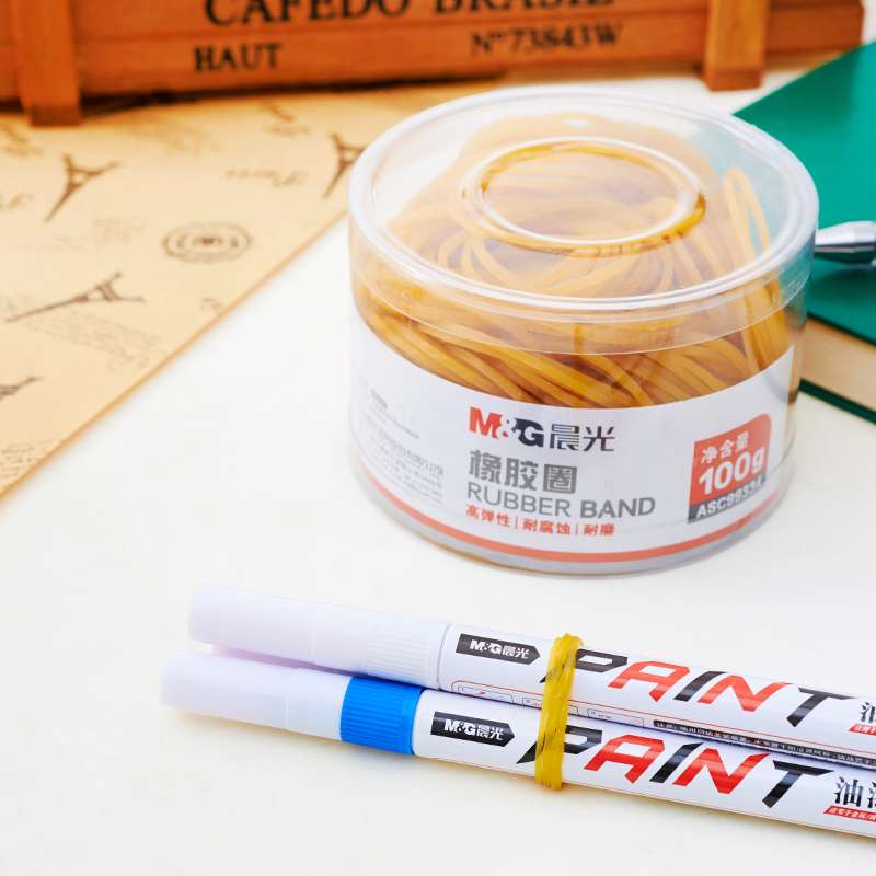 晨光文具橡皮筋橡胶圈浮胶圈皮筋牛皮筋圆圈型100gASC99334