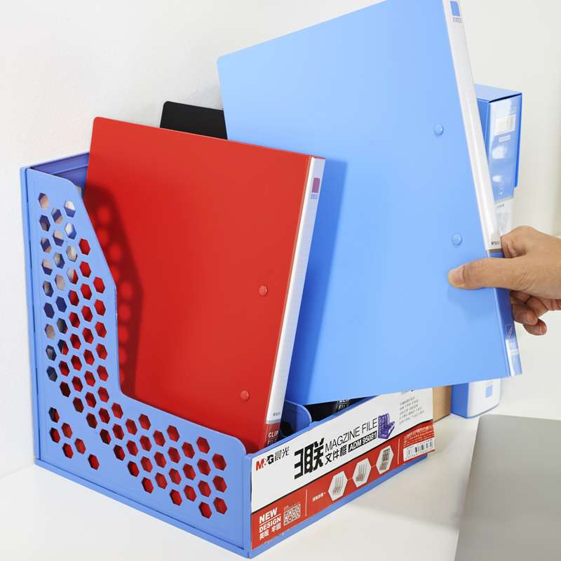 晨光 蜂窝型三联文件框 资料架 文件座 文件栏 文件架 ADM95081