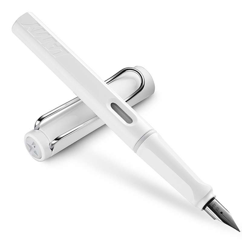 凌美（Lamy）墨水礼盒套装 狩猎者白色墨水笔钢笔 F尖