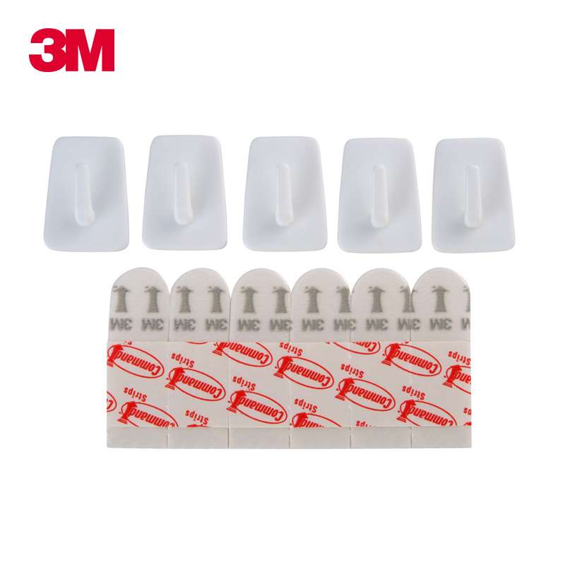 3M 高曼 无痕迹经典创意月历挂钩粘勾 粘贴牢固取下无痕承重225g