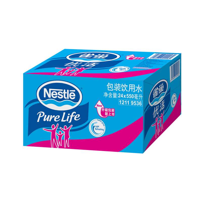 雀巢 优活饮用水550ml*24瓶/箱 新包装